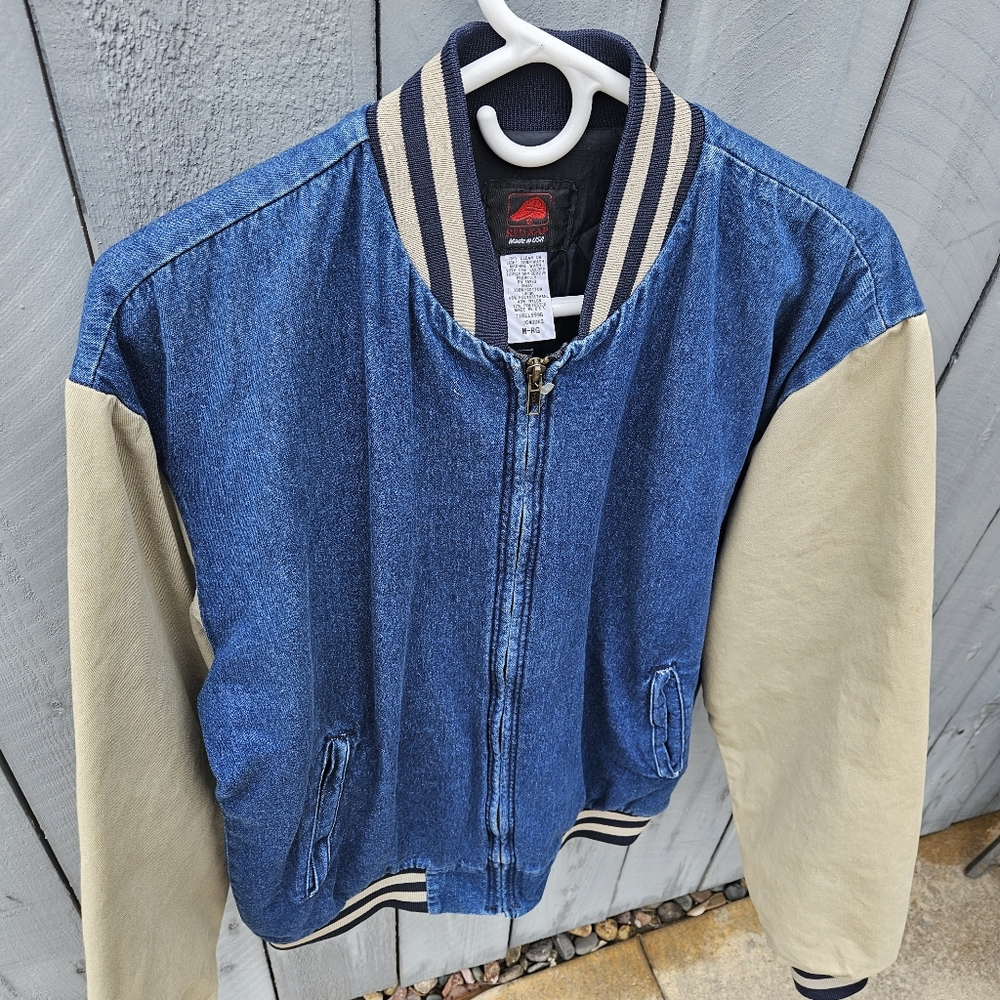 New Vintage Red Kap Made In Usa Inner Quilting Denim Bomber Jacket - Picture 3 of 7